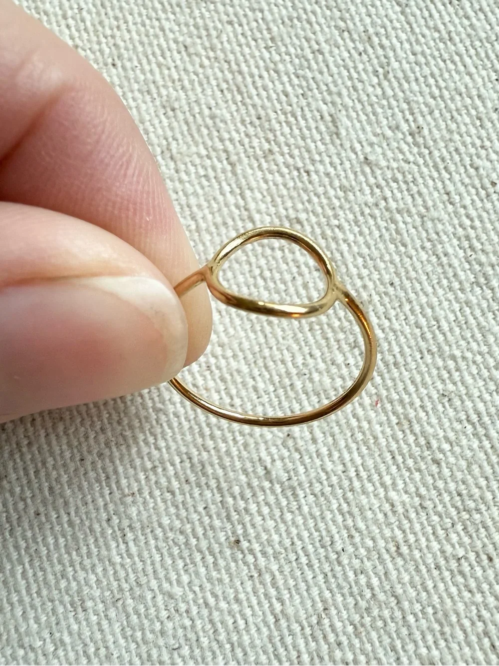 14K Gold Filled Circle Ring